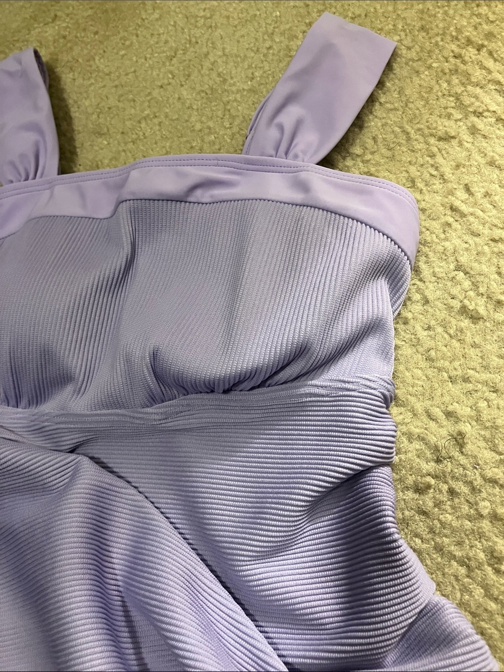 Lilac Ruched Tankini - Picture 3 of 7